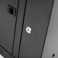 Armoire de serveur réseau double paroi noire 6U 600x600 avec câblage assemblé en stock