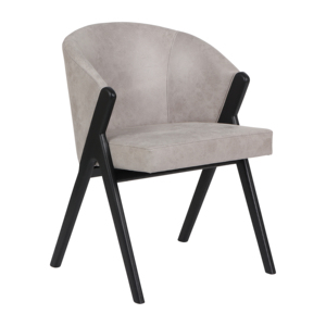 Poltrona Moderna in Camoscio con Struttura in Legno per Arredamento Soggiorno - Product Image 1