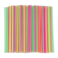 Pailles à boire en plastique de couleurs personnalisées, pailles jetables en blé pour boissons, nouveauté pour hôtels, mariages, Noël