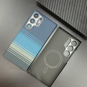 เคสโทรศัพท์หรูคาร์บอนไฟเบอร์แท้แบบใหม่สำหรับ Samsung, เคส <span class=keywords><strong>S23</strong></span> S24 S25อัลตร้าอะรามิดสำหรับเคฟลาร์ดีไซน์บางและเบามาก - Product Image 6
