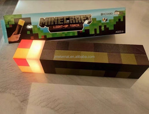 Mc trò chơi Torch ánh sáng brownstone LED ánh sáng ban đêm <span class=keywords><strong>USB</strong></span> sạc phòng ngủ trang trí đèn bàn Quà Tặng đèn cho trẻ em đèn cạnh giường ngủ - Product Image 5