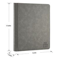 Novedades al por Mayor, Carpeta de Cartas Coleccionables Deportiva Impermeable, Personalizada, de Cuero PU, con 16 Bolsillos, Álbum para Cartas de Juego