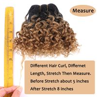 Extensions de cheveux synthétiques tressés bouclés afro crépus, double trame machine, densité 180%, 12 pouces, 3 paquets, noir naturel