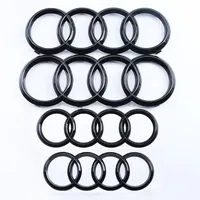 Emblema de Capó Delantero de Coche con 4 Anillos ABS, Logotipo de Capó, Logotipo Trasero para Audi A3 A6L A7 A1 A2 A8 A4 A5 Q3 Q5 Q7 Q8 Q2L TT Q6 RS3 RS4 RS5 RS6