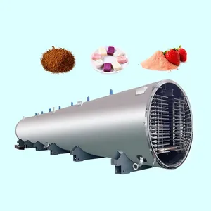 10-2000kg/toplu yüksek kalite çözünebilir kahve dondurularak kurutulmuş makine donmalı kurutucu liyofilizatör gıda kurutma makinesi