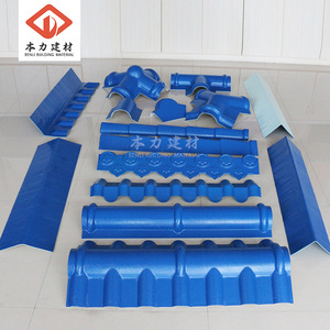 Benli Building Material ASA Synthetic Resin Roof Tile Accessories Ridge Drip Eaves End Cap Tiles Traditional Style Durable - Product Image 1