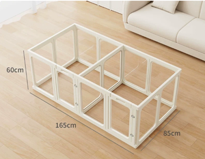 Enclos <span class=keywords><strong>de</strong></span> jeu transparent pour animaux <span class=keywords><strong>de</strong></span> compagnie, grand format, pour petits chiens, chiots et lapins, enclos intérieur moderne, portable - Product Image 2
