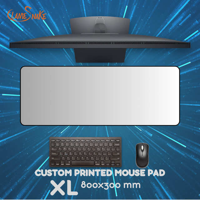 Custom XL Size 800x300mm White Rubber Mousepad with Cartoon Style Sublimation Blank Mousepad Custom Logo Printed Stock Product
