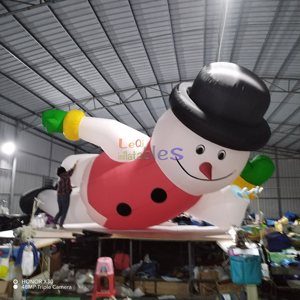 Modelo de Muñeco de Nieve Inflable Grande para Recostarse, Muñeco de Nieve Inflable de Dibujos Animados Personalizado para Decoración de Eventos de Invierno - Product Image 1