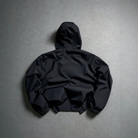 Veste technique réfléchissante pour homme, style streetwear, coupe-vent à capuche, style cyberpunk, veste de sport légère, logo personnalisé