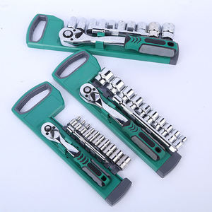 20-delige 1/2 inch ratelset met sleutels, handbediend, harde koffer, comfortabele grip, ergonomische handgreep, autoreparatiegereedschapset - Product Image 6