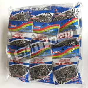 친환경 가정용 청소 공 금속 수세미 0.13mm <span class=keywords><strong>SS</strong></span> 410 <span class=keywords><strong>430</strong></span> 스테인레스 스틸 와이어 수세미 - Product Image 1