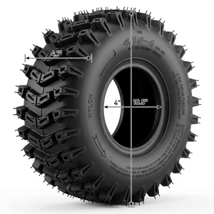 Pneumatici 4.10-4 Tubeless, 2PR, per Trattori da Giardino, Tosaerba, Spazzaneve, Trattori Agricoli, Scavatrici - Product Image 2