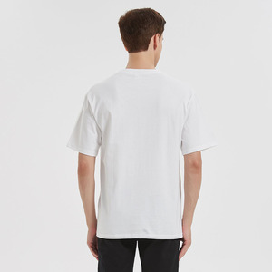 T-shirt d'été pour hommes avec logo personnalisé 260g Vêtements lavables en tissu tricoté 100% <span class=keywords><strong>coton</strong></span> - Product Image 4