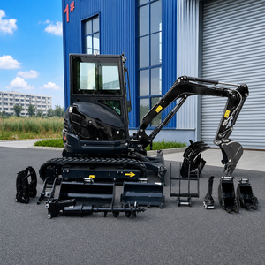 จัดส่งฟรี รถขุดขนาดเล็ก 2.5 ตัน เครื่องยนต์ Kubota มาตรฐาน EPA Euro 5 รถขุดตีนตะขาบ สำหรับใช้งานในฟาร์มและบ้าน รถขุดขนาดเล็กจากจีน - Product Image 6