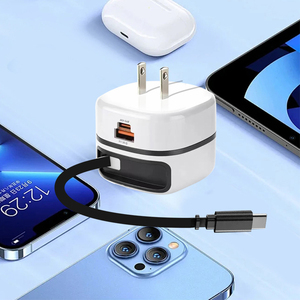 65W Gan Nhanh Chóng Sạc <span class=keywords><strong>3</strong></span> Trong <span class=keywords><strong>1</strong></span> USB Type-C Cổng Pd 25W USB-C Có Thể Thu Vào Cáp Power <span class=keywords><strong>Adapter</strong></span> Đối Với <span class=keywords><strong>iPhone</strong></span> 17 Samsung - Product Image 6