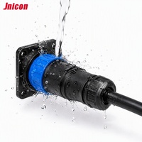 Connecteur circulaire mâle M23 coudé à 90 degrés, étanche IP67, avec verrouillage par poussée, pour câble moulé, pour alimentation et signal de robot AGV