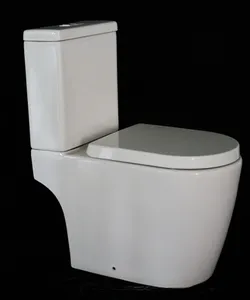 Factory Wholesale Self Cleaning Water Saving WC Ceramic Gravity Flushing 2 Piece Toilet