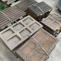 Pièces de concasseur à mâchoires en acier au manganèse élevé sur mesure, résistantes à l'usure : revêtement latéral et plaque de joue pour le concassage de pierres et d'agrégats