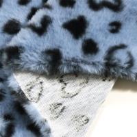 Hochwertiger Kaninchenfell-Plüschs toff Leopard Animal Printed Velboa-Stoff für Deckens pielzeug