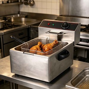 Friteuse électrique professionnelle en acier inoxydable, équipement de friture pour la restauration, idéale pour les hôtels et restaurants - Vente flash - Product Image 3