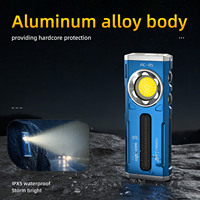 Linterna EDC Magnética WARSTAR 2800LM, Recargable por USB, Resistente al Agua IP55, Luz Lateral RGB, Haz Ajustable, Aleación de Aluminio