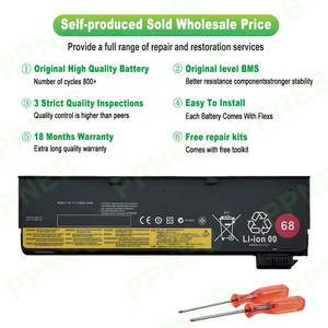 레노버 ThinkPad X240 X240s T440 T440 T440s 노트북 배터리 18 개월 보증 용 새로운 양질의 11.4V 24Wh 45N1776 표준 배터리 - Product Image 4