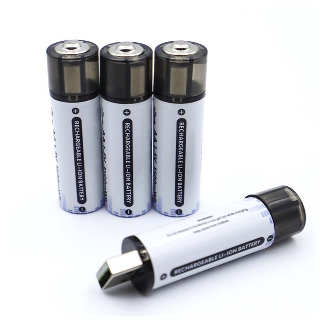 Chargeable Lithium Ion Rechargeable USB AA Battery 1.5v 2800mah