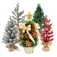 Acryl-Metall Musikalischer Kreativer Weihnachtsbaum Mini-Ornament-Teppich für Weihnachtsbäume