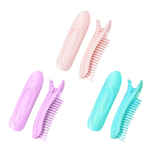 Pinzas para el Cabello Estilo Macaron Playboy de Guangzhou, 10 cm, Ligeras, para Uso Diario, Diseño Simple de Color Sólido, Sin Licencia - Product Image 1