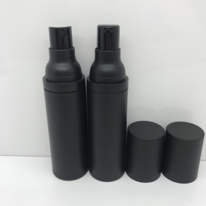 Nuevo diseño, 15ml, 20ml, 30ml, 50ml, botella de bomba de loción sin aire negra mate, botella de pulverizador de niebla fina sin aire - Product Image 3