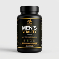 Capsules de vitalité pour hommes, vente en gros, étiquette privée, OEM, fournisseur d'emballages personnalisés