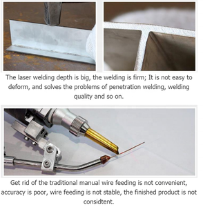 เครื่องเชื่อมเลเซอร์ไฟเบอร์<span class=keywords><strong>3</strong></span> in 1ขนาดเล็ก, เครื่องเชื่อมอเนกประสงค์ระบบเชื่อม Qilin เครื่องป้อนลวดใช้งานง่าย - Product Image 6