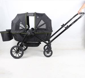 Poussette pliable pour jumeaux de 3 ans, avec cadre en acier inoxydable personnalisé, haute position - Product Image 4