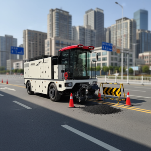 Komplettes Straßenwartungsset: Asphaltfertiger & Löchrillenreparaturgerät Duo |   All-in-One-Reparaturlösung - Product Image 1