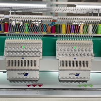 Machine à broder informatisée à grande vitesse Yonthin, 18 têtes, 20 aiguilles, plate