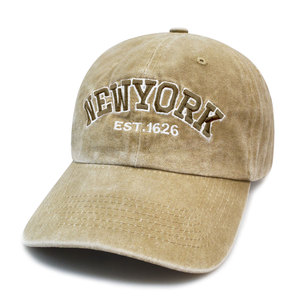 Cappello Vintage a 6 Pannelli a Righe con Logo Personalizzato Ricamato, in Cotone Lavato, Fibbia in Rame Dorato, Finitura Retro Lavata - Product Image 4