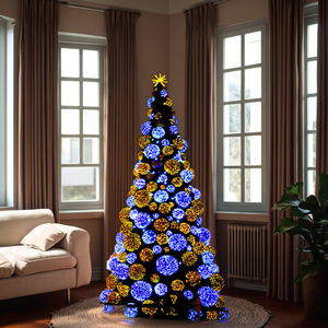 Tùy Chỉnh Lớn 6M 15M 8M Khổng Lồ LED Bóng Cây Giáng Sinh Đứng PVC Kim Loại Nhân Tạo Đồ Trang Trí Cho Trung Tâm Mua Sắm Trang Trí - Product Image 1