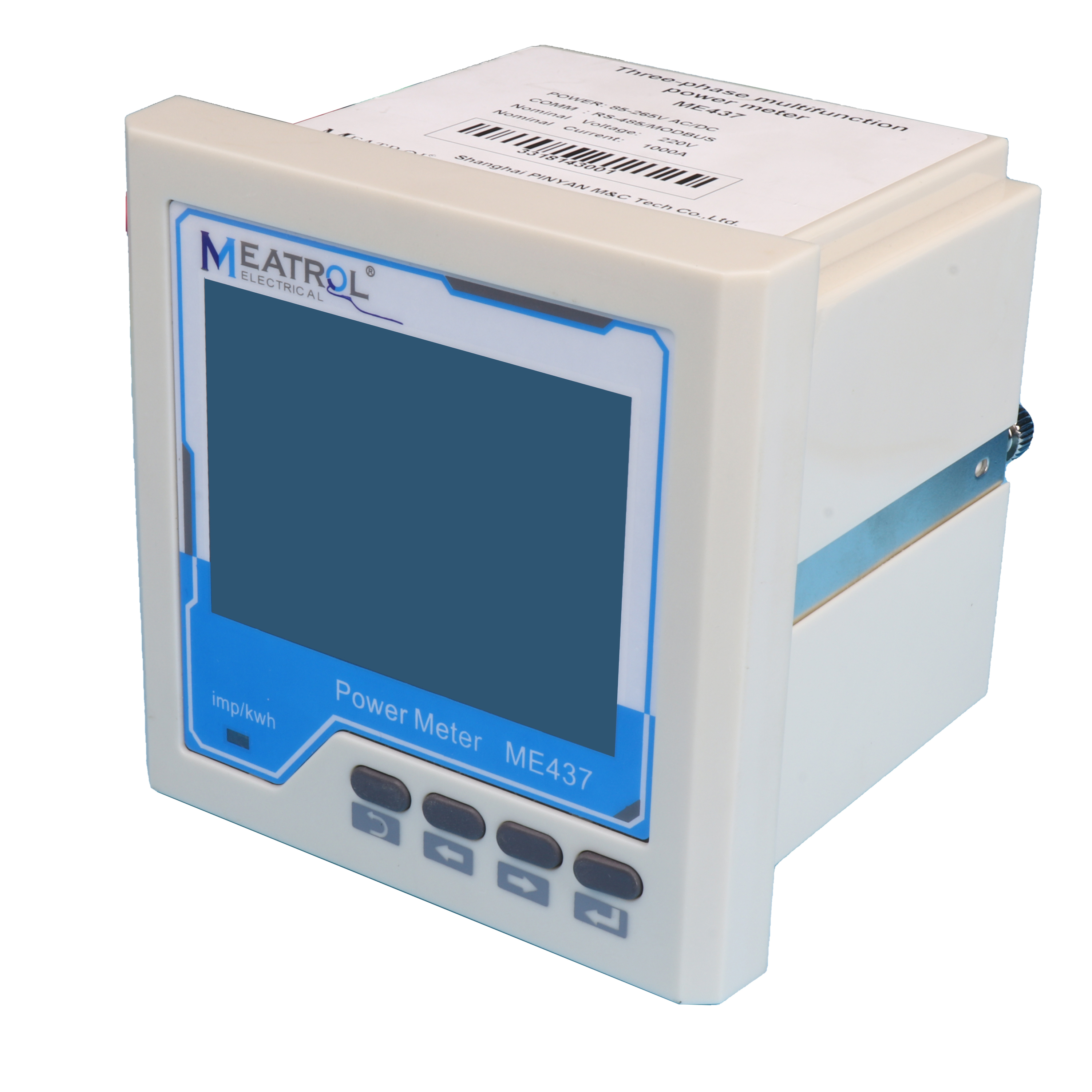 Rogowski coil Smart Energy Meter Remote Wireless WiFi Three Phase Multi Function 4GB Data Logger Panel Meter