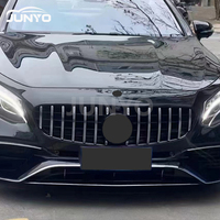 Kit carrosserie de modernisation Junyo pour Mercedes Benz Classe S W217, comprenant pare-chocs, calandre, diffuseur arrière et embout d'échappement, style AMG 63