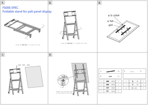 Fs006 nhà máy Nhà cung cấp chất lượng tốt có thể gập lại đứng TV núi cho màn hình phẳng TV hiển thị tường đứng núi TV Bracket - Product Image 6
