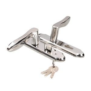 Serrure de porte moderne et durable en acier inoxydable à commande tactile sans clé avec poignée ambidextre et garantie d'un an pour appartement - Product Image 1