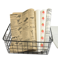 Papier sulfurisé antiadhésif de qualité alimentaire, style journal, pour emballer les sandwichs, les biscuits, le pain, la pizza, la viande et les légumes