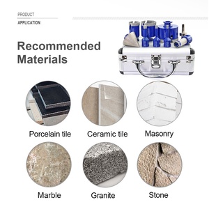 9pcs/1 bộ chân không brazed M14 6 + 8 + 10 + 35 + 50 + 68mm Kim Cương khoan lõi Bit Kit & 2 ''vát chamfer & 20mm ngón tay phay bit - Product Image 3