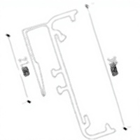 ESLXH313 Porte-étiquette électronique pour étagère de vente au détail, clip porte-étiquette de prix pour affichage en supermarché, commande en gros pour revendeurs