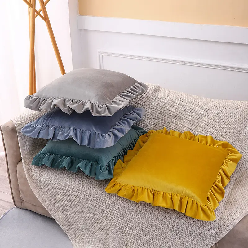 Housses de coussin décoratives élégantes 18x18 housses de coussin en velours housses de coussin super douces pour canapé canapé décoration de la maison