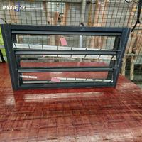 Fenêtres modernes personnalisées de type persienne en verre encadré d'aluminium vertical nouveau design pour usage résidentiel
