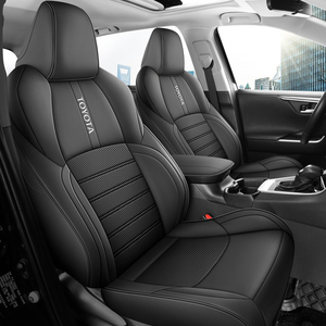 Housses de siège auto en cuir Napa de haute qualité, grises, taille personnalisée pour <span class=keywords><strong>Toyota</strong></span> <span class=keywords><strong>RAV4</strong></span> Frontlander Wildlander, ajustement parfait exclusif - Product Image 3