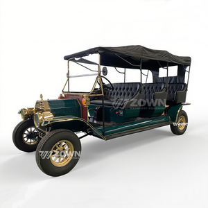 Sokakta Kullanıma Uygun 48V Elektrikli Vintage Golf Arabası Klasik Gezi Servis Otobüsü Özel Taşıma - Product Image 5