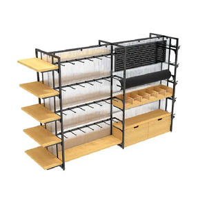 Estante de Pared de Madera y Metal de Hierro de Alta Calidad al por Mayor, Muebles de Sala de Estar Contemporáneos - Product Image 2